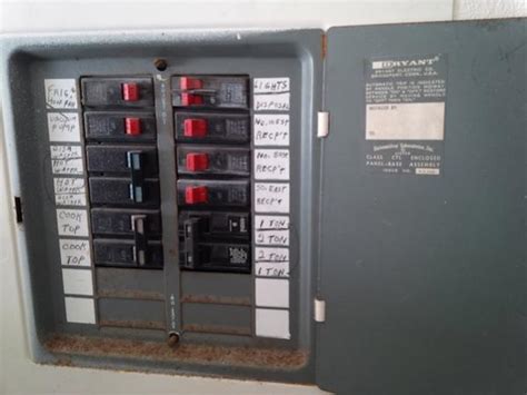 bryant electrical panel box|replacement breaker for bryant panel.